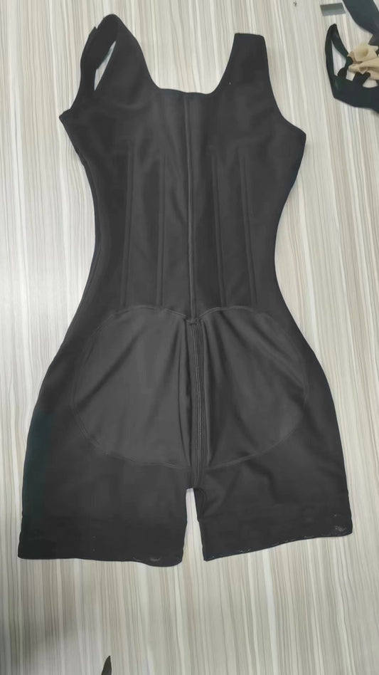 Nahtloser Bodysuit mit Hip Lifting, Bauchstraffung und Bruststütze – Doppellagig und formgebend